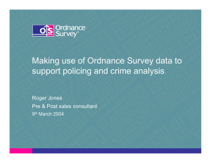 Making use of Ordnance Survey data to Roger Jones