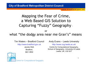 Mapping the Fear of Crime, a Web Based GIS Solution to