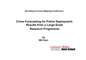 Crime Forecasting for Police Deployment: Results from a Large-Scale Research Programme by