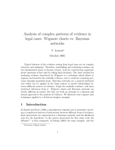 Analysis of complex patterns of evidence in networks V. Leucari