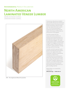 North American Laminated Veneer Lumber Environmental AMERICAN WOOD COUNCIL