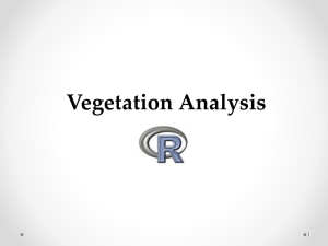 Vegetation Analysis 1