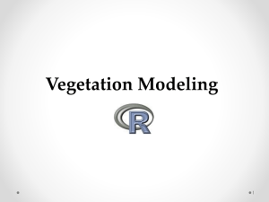 Vegetation Modeling 1