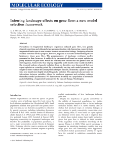 Inferring landscape effects on gene flow: a new model selection framework