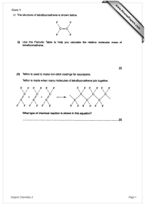 Core 1 www.XtremePapers.com (a) Organic Chemistry 2
