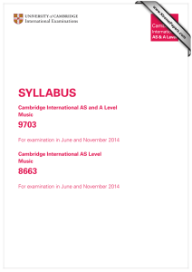 SYLLABUS 9703 8663 Cambridge International AS and A Level