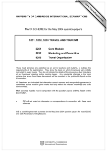 MARK SCHEME for the May 2004 question papers  5251