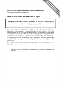 MARK SCHEME for the May 2006 question paper  www.XtremePapers.com