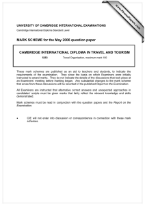 MARK SCHEME for the May 2006 question paper  www.XtremePapers.com