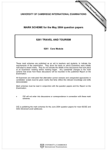 MARK SCHEME for the May 2004 question papers  www.XtremePapers.com