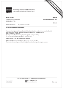 www.XtremePapers.com Cambridge International Examinations 9607/04 Cambridge International Advanced Level