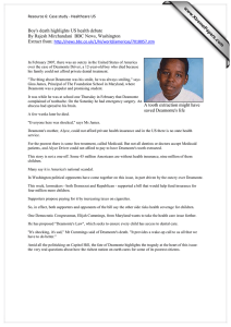 Boy's death highlights US health debate Extract from: