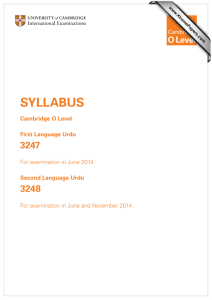 SYLLABUS 3247 3248 Cambridge O Level