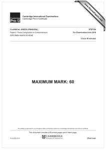 MAXIMUM MARK: 60 www.XtremePapers.com Cambridge International Examinations 9787/04