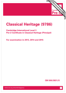 Classical Heritage (9786)