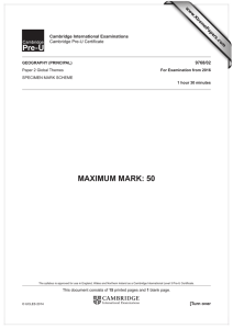 MAXIMUM MARK: 50 www.XtremePapers.com Cambridge International Examinations 9768/02