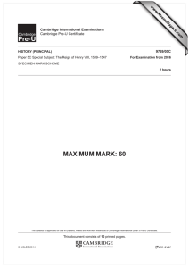 MAXIMUM MARK: 60 www.XtremePapers.com Cambridge International Examinations 9769/05C