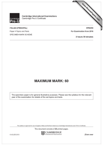 MAXIMUM MARK: 60 www.XtremePapers.com