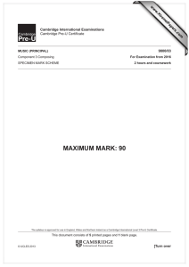 MAXIMUM MARK: 90 www.XtremePapers.com Cambridge International Examinations 9800/03