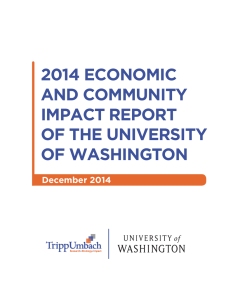 2014 ECONOMIC AND COMMUNITY IMPACT REPORT OF THE UNIVERSITY