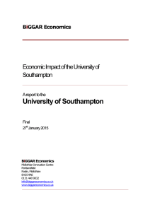 University of Southampton Economic Impact of the University of Southampton