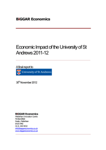 Economic Impact of the University of St Andrews 2011-12  B