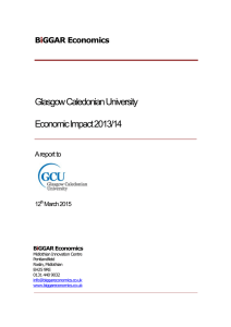 Glasgow Caledonian University Economic Impact 2013/14  B