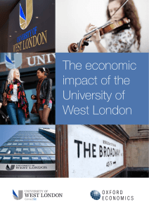 The economic impact of the University of West London