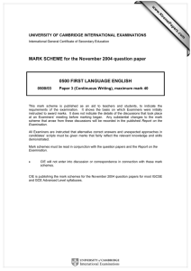 MARK SCHEME for the November 2004 question paper www.XtremePapers.com