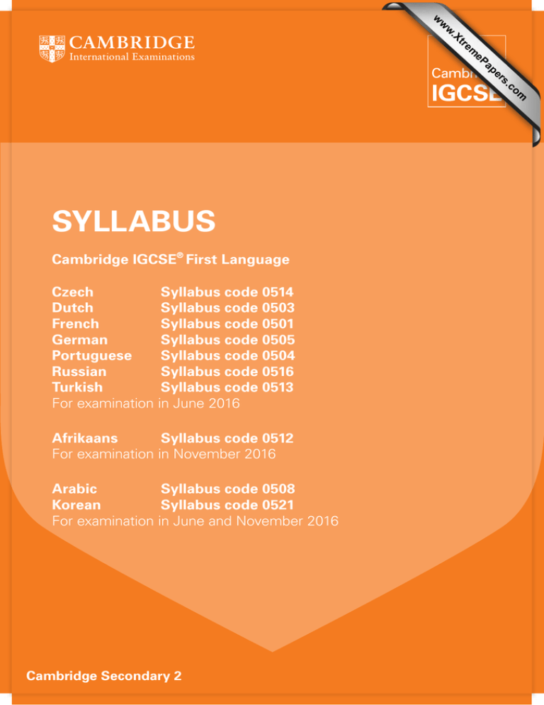 SYLLABUS