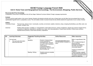 IGCSE Foreign Language French 0520  www.XtremePapers.com