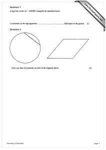 Question 1 Question 2 www.XtremePapers.com Geometry (Extended)