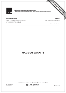 MAXIMUM MARK: 75 www.XtremePapers.com Cambridge International Examinations 0448/01