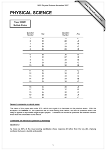 PHYSICAL SCIENCE www.XtremePapers.com