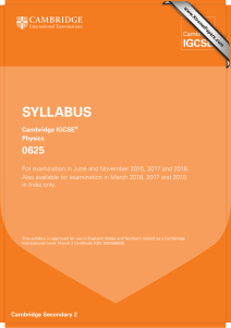 SYLLABUS 0625