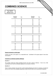 COMBINED SCIENCE www.XtremePapers.com