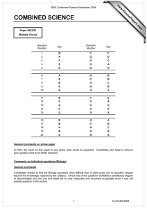 COMBINED SCIENCE www.XtremePapers.com