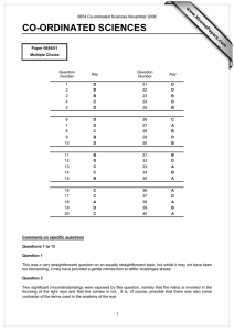 CO-ORDINATED SCIENCES www.XtremePapers.com