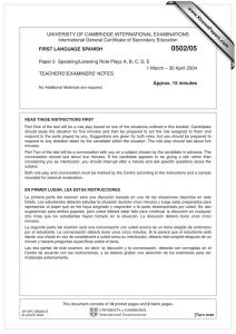 UNIVERSITY OF CAMBRIDGE INTERNATIONAL EXAMINATIONS International General Certificate of Secondary Education www.XtremePapers.com