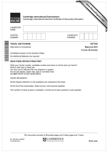 www.XtremePapers.com Cambridge International Examinations 0471/02 Cambridge International General Certificate of Secondary Education