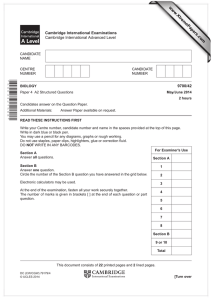 www.XtremePapers.com Cambridge International Examinations 9700/42 Cambridge International Advanced Level