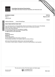 www.XtremePapers.com Cambridge International Examinations 9707/32 Cambridge International Advanced Subsidiary and Advanced Level