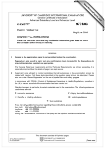 UNIVERSITY OF CAMBRIDGE INTERNATIONAL EXAMINATIONS General Certificate of Education www.XtremePapers.com