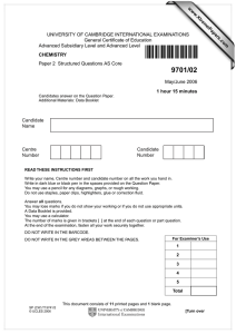 UNIVERSITY OF CAMBRIDGE INTERNATIONAL EXAMINATIONS General Certificate of Education www.XtremePapers.com