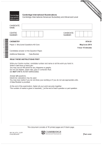 *8582611017* Cambridge International Examinations Cambridge International Advanced Subsidiary and Advanced Level