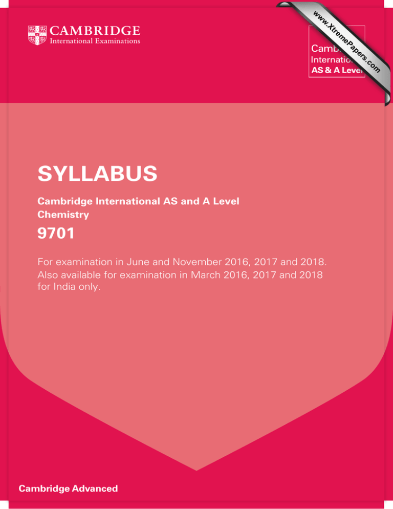 SYLLABUS 9701