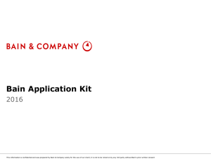 Bain Application Kit 2016