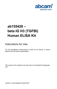 ab155426 – beta IG H3 (TGFBI) Human ELISA Kit Instructions for Use