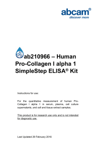 ab210966 – Human Pro-Collagen I alpha 1 SimpleStep ELISA Kit