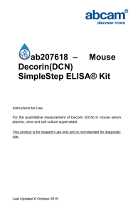 ab207618  –     Mouse Decorin(DCN) SimpleStep ELISA® Kit